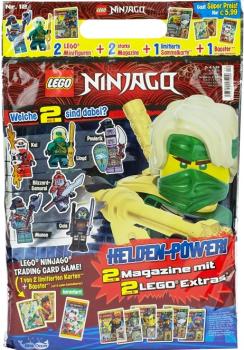 XL-Blindbag Lego Ninjago Helden-Power  (2x Magazines + 2x Lego Extras) Pack 4